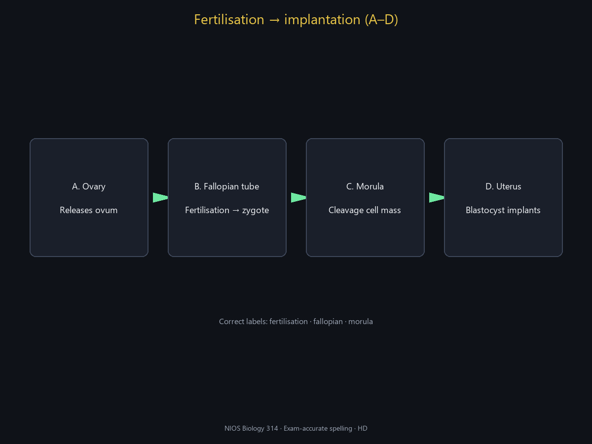 Spell-checked HD fertilisation A–D path.